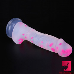 7.09in pink white jelly colorful dildo sex toy for adults