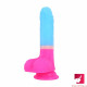 7.09in rainbow realistic dildo sex toy for women masturbator