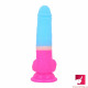 7.09in rainbow realistic dildo sex toy for women masturbator