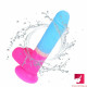 7.09in rainbow realistic dildo sex toy for women masturbator