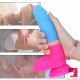 7.09in rainbow realistic dildo sex toy for women masturbator