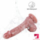 7.09in realistic feeling uncut dildo adult toy with moving foreskin