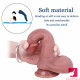 7.09in realistic feeling uncut dildo adult toy with moving foreskin