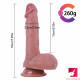 7.09in realistic feeling uncut dildo adult toy with moving foreskin