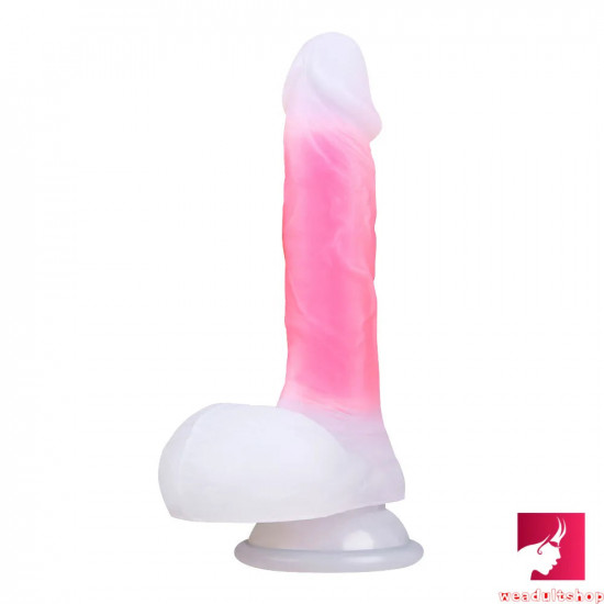 7.09in realistic feeling uncut dildo adult toy with moving foreskin