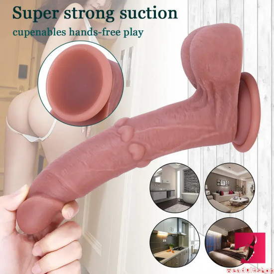 7.28in 8.66in asian teens dildo for female masturbation erotic toy