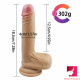 7.28in silicone black blond rides dildo for adult females