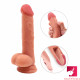 7.48in double layer silicone dildo for girl using sex toy