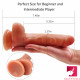 7.48in double layer silicone dildo for girl using sex toy