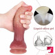 7.48in dual density silicone real looking stick on dildo for men