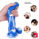 7.48in realistic flexible g-spot thick dildo with shaft and ball