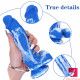 7.48in realistic flexible g-spot thick dildo with shaft and ball