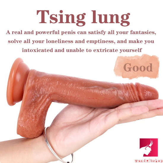 7.48in waterproof realistic penis dildo for lesbian female love toy