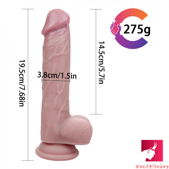 7.67in real feeling lifelike dildo for women sex orgasm