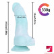 7.68in curved small glans realistic skin dildo adult masturbation toy