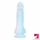 7.68in curved small glans realistic skin dildo adult masturbation toy