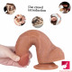 7.68in curved small glans realistic skin dildo adult masturbation toy