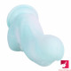 7.68in curved small glans realistic skin dildo adult masturbation toy