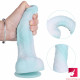 7.68in curved small glans realistic skin dildo adult masturbation toy