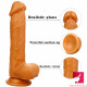 7.68in gold skin liflike elastic mimic human penis dildo for adult