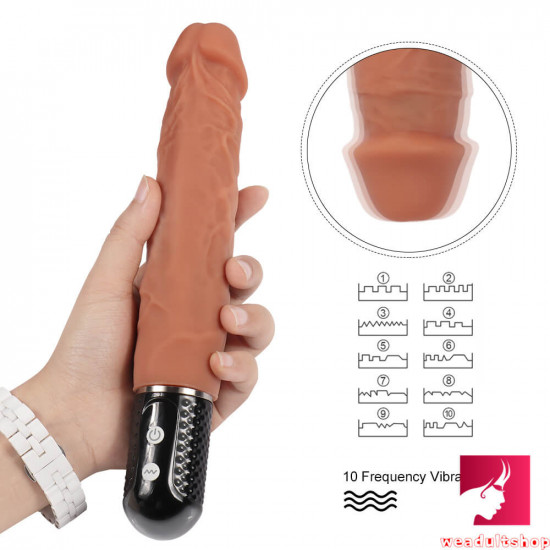 7.87in 10 frequencies vibrating modes dildo sex toy for women