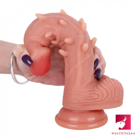 7.87in 8.27in small big silicone spiked dildo for anal massaging