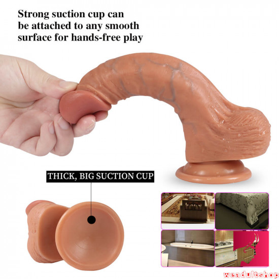 7.87in japanese anal dildo adult toy with blue veins