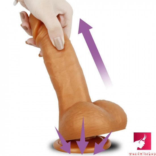 7.87in penis g-spot realistic dildo with suction cup adult sex toy