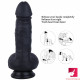 7.87in penis g-spot realistic dildo with suction cup adult sex toy