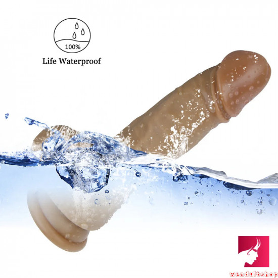 7.87in penis g-spot realistic dildo with suction cup adult sex toy