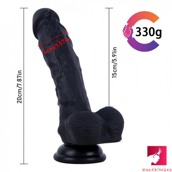 7.87in realistic feeling dildo for women men sex orgasm toy