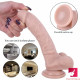 7.87in realistic feeling dildo for women men sex orgasm toy