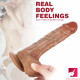 7.87in realistic penis super real dildo with blue veins for females