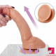 7.87in soft double-layer silicone dildo for lesbian anal toy