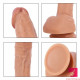 7.87in soft double-layer silicone dildo for lesbian anal toy