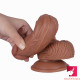 7.87in stretchy tpe big small dildo toy for women using