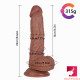 7.87in stretchy tpe big small dildo toy for women using