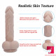 7.87in superior body safe silicone dildo with veins sex toy