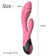 7 frequency female using double head massage wand vibrator