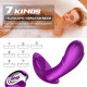 7 kinds telescopic vibration intelligent heating vibrator wearable sex toy