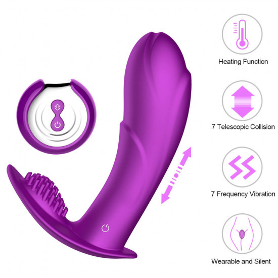 7 kinds telescopic vibration intelligent heating vibrator wearable sex toy 7 kinds telescopic vibration intelligent heating vibrator wearable sex toy