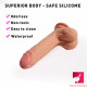 8.07in double layer silicone hard dildo for men women using