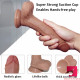 8.07in double layer silicone hard dildo for men women using