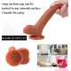 8.07in double layer silicone hard dildo for men women using