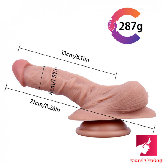 8.26in airplane strap-on dildo silicone sex toy