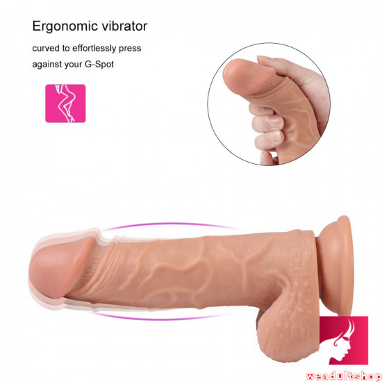 8.26in ergonomic vibrator dildo for vagina g-spot orgasm