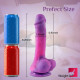 8.26in night sky realistic glans vivid texture dildo with sucker