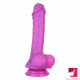 8.26in soft penis adult toy dildo insert vagina with suction cup