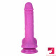 8.26in soft penis adult toy dildo insert vagina with suction cup