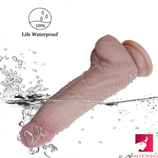 8.26in soft realistic dildo with suction cup female masturbator